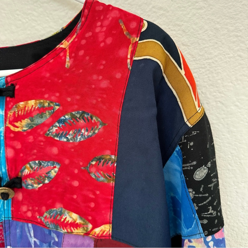 Colorful Patchwork Women's Jacket - Picture 8 of 14